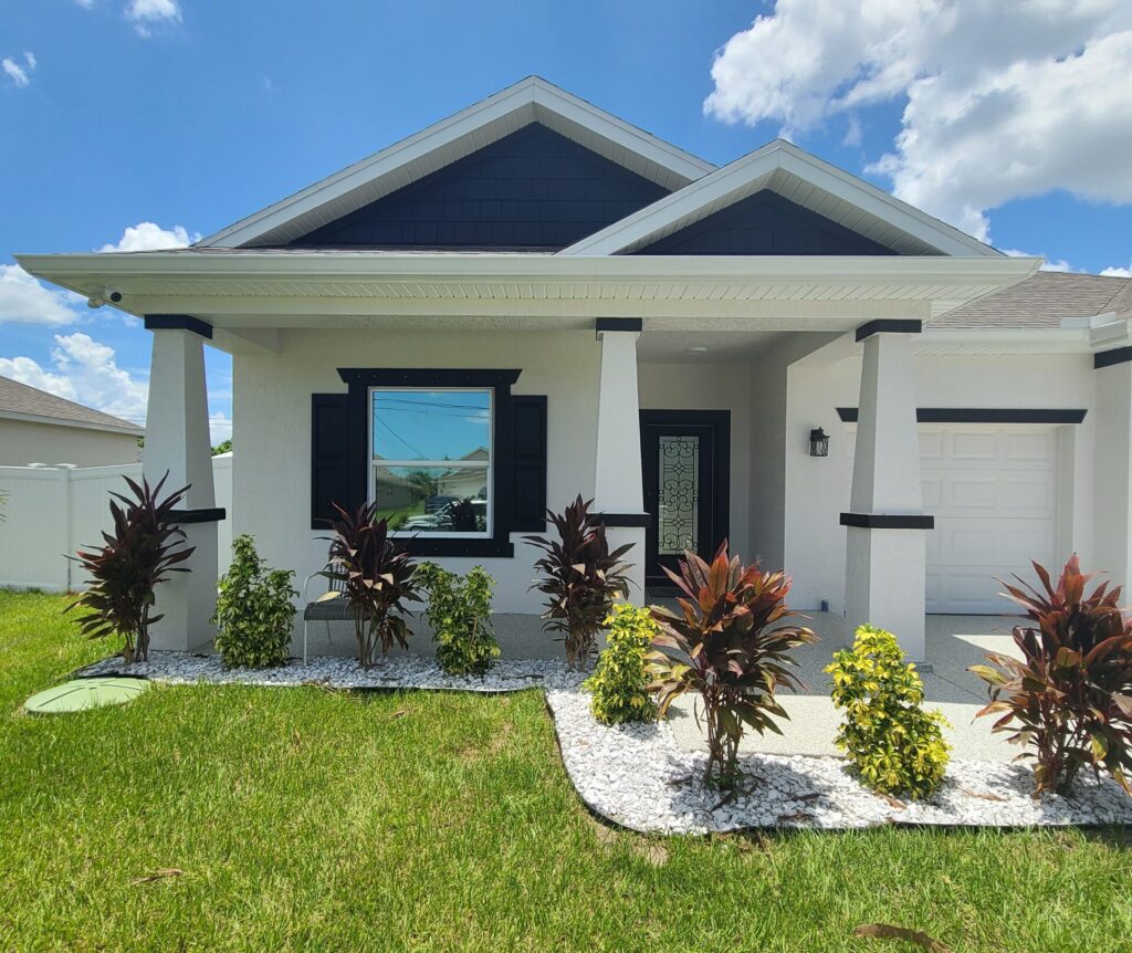 Exterior home painted in Fort Pierce, Fl